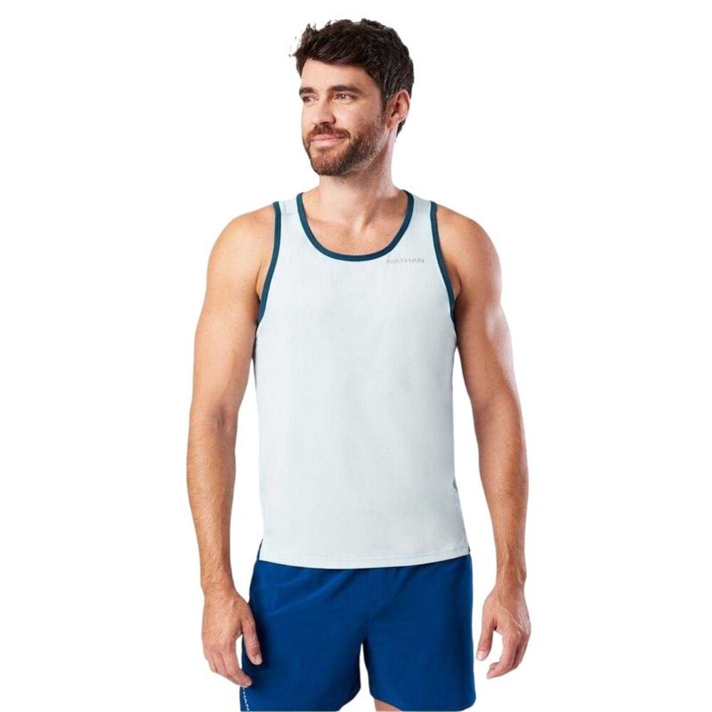 Nathan Mens Athletic Tank Top / Sky Blue